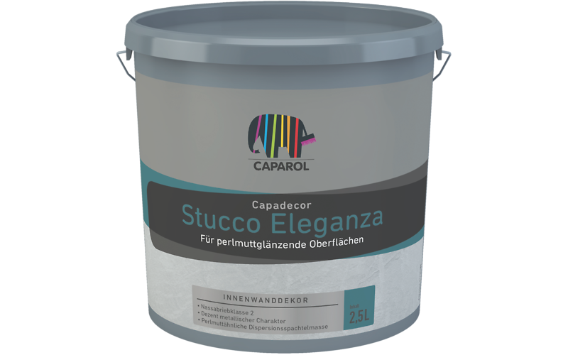 Декоративна штукатурка інтер'єрна з металевим ефектом Caparol Stucco Eleganza 2,5 л