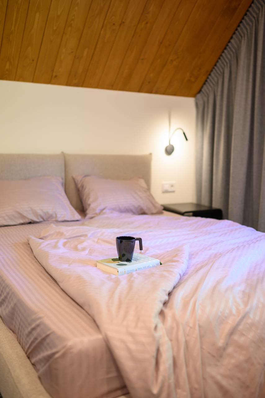 Комплект постільної білизни Signorina Siena зі страйп-сатину сімейний 50х70 см/70х70 см Капучино (009S) - фото 4