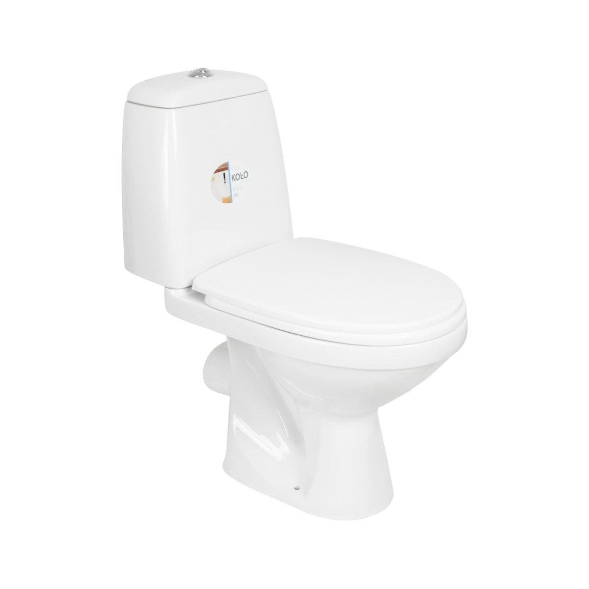 Унитаз-компакт Kolo Solo S7921800U горизонтальный выпуск с сиденьем из полипропилена (SW-46671)