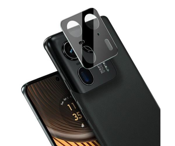 Защитное стекло 3D Tempered Glass на заднюю камеру для Motorola Edge 50 Ultra, Black