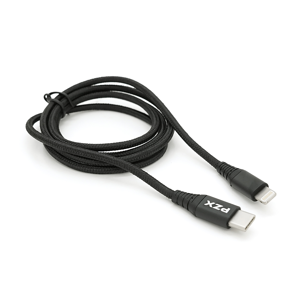 Кабель PZX V-109 Lightning to Type-C 2,1A для 1,2 м Черный (2564)