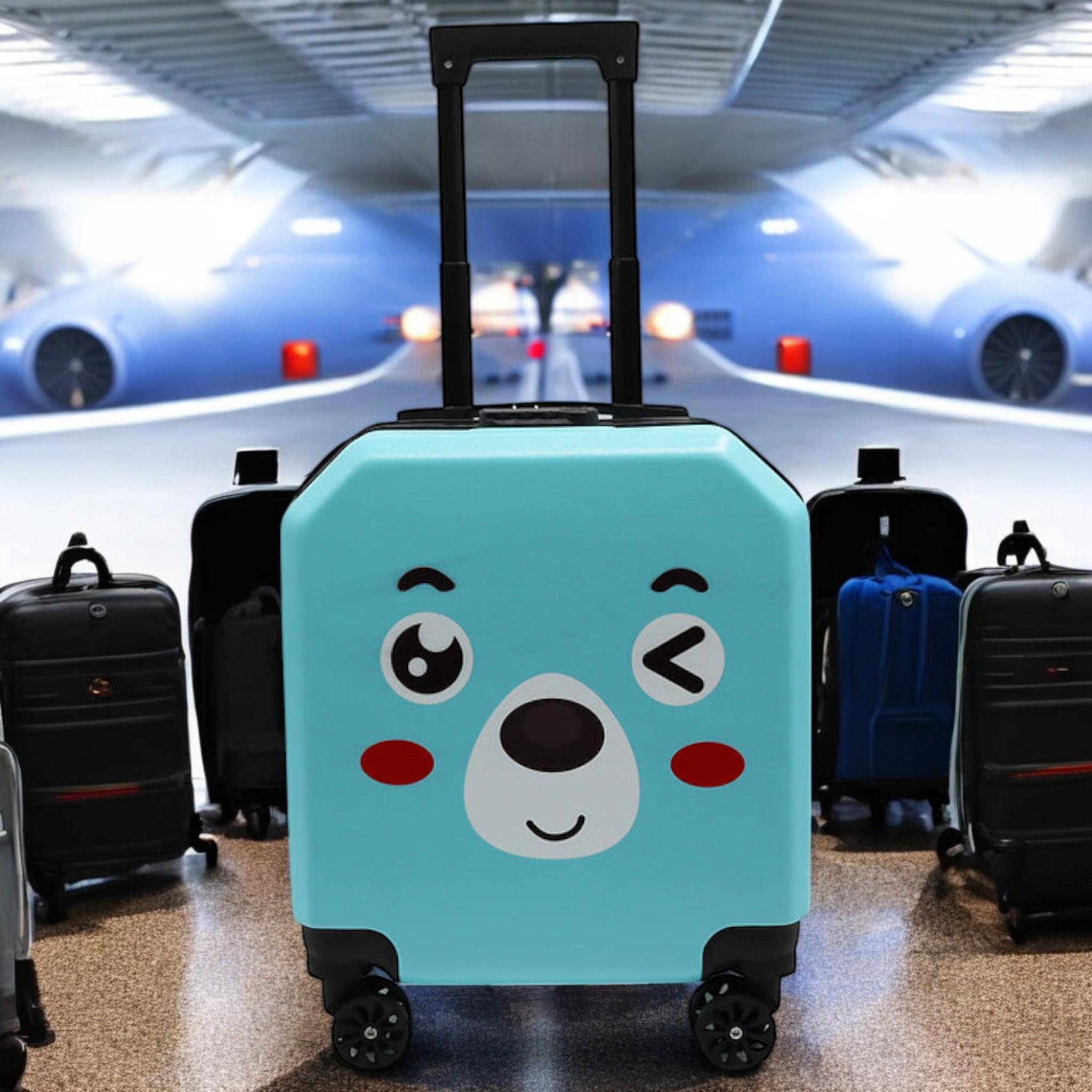 Валіза дитяча H&H Minty Bunny ABS-пластик на 4 коліщатках з кодовим замком 35 л (S_F-3) - фото 2