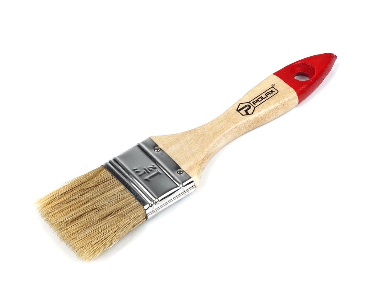 Пензель малярний Polax флейцевий дерев'яна ручка Стандарт 1.5" (11-003)