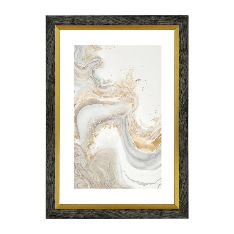 Фоторамка А4 21х30 см Хакі із золотою вставкою (1210-1007-2)