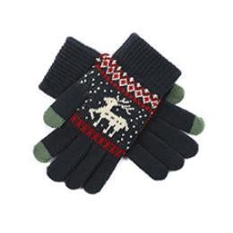 Перчатки зимние iWinter Animal Korean для сенсорных экранов Темно-синий (1889P)