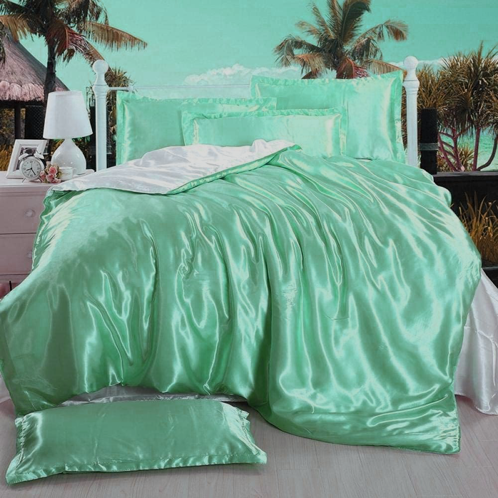 Комплект постільної білизни Moka Textile євро 2 наволочки 50х70 см/70х70 см Бірюзовий (2392427022) - фото 1