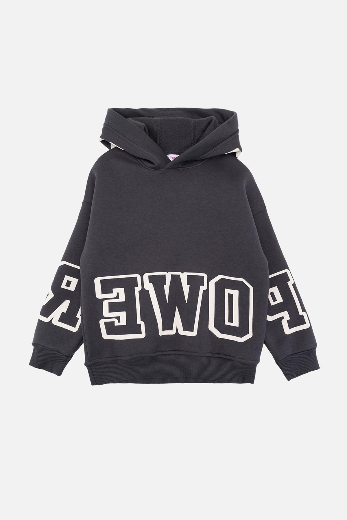 Худи для девочки 140 см Графитовый (SKT001019240)