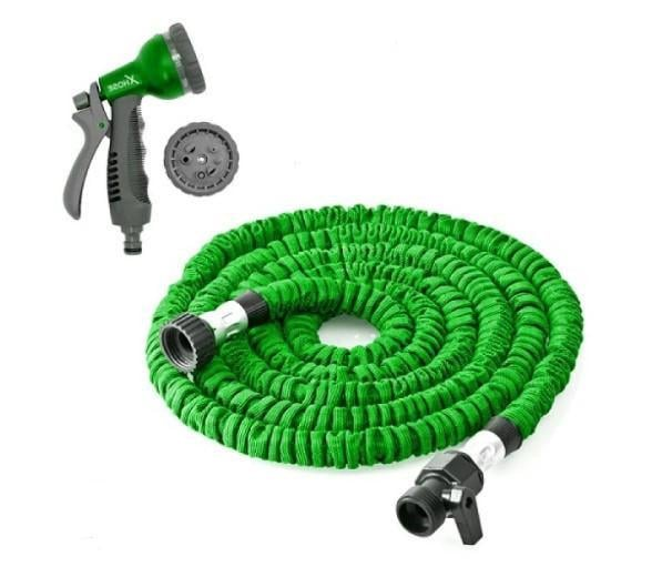 Шланг для полива универсальный X-HOSE с распылителем 60 м Зеленый (GR-06224)