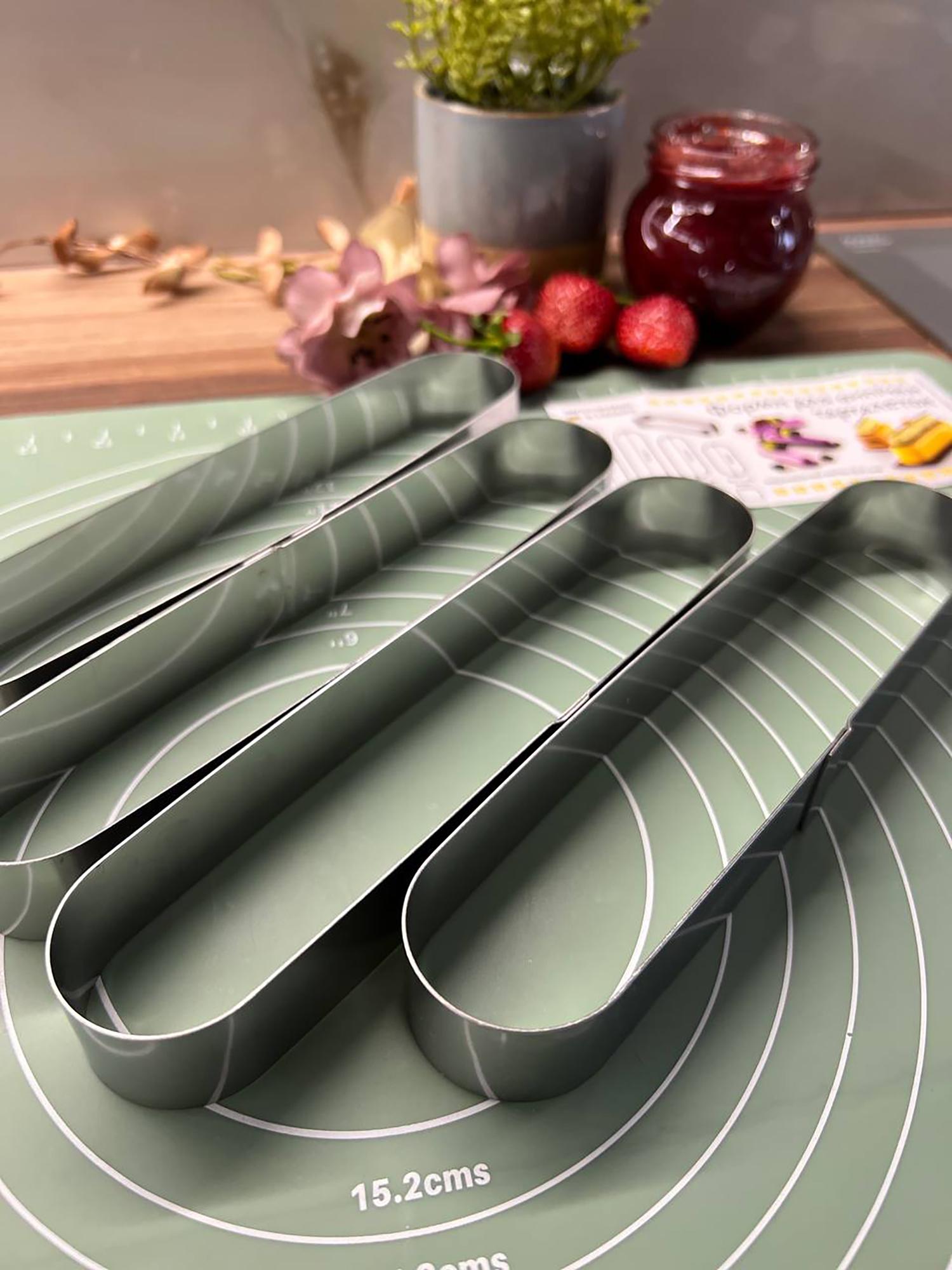 Набір формочок для еклерів/тістечок та тарталеток 4 шт. 20х4х2,5 см - фото 23 Набір формочок для еклерів/тістечок та тарталеток 4 шт. 20х4х2,5 см - фото 23