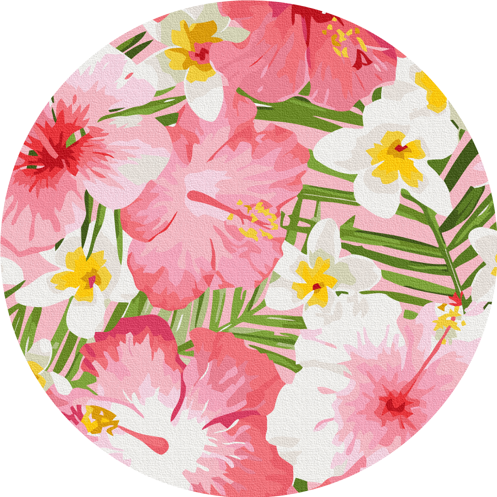 Картина по номерам Brushme Островные цветы M 30 см (RC00043M)