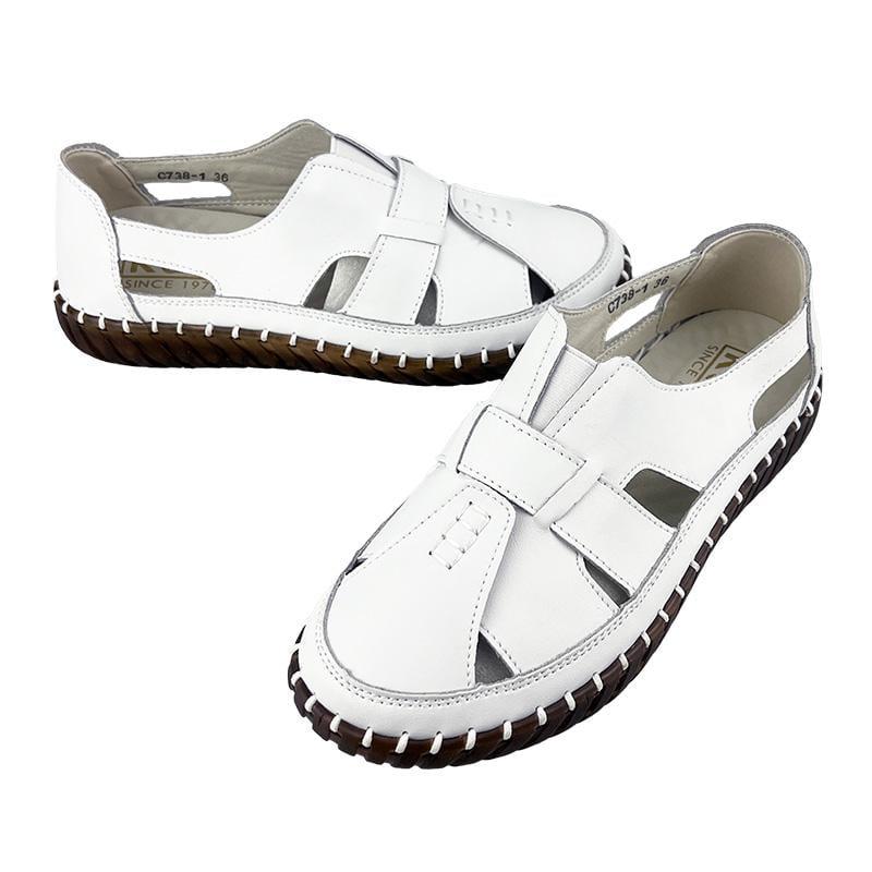 Мокасини жіночі шкіряні 10738-1 p. 36 23 см Білий - фото 2