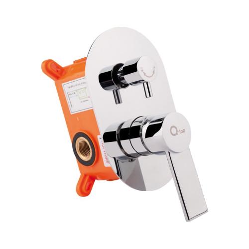 Смеситель скрытого монтажа для ванны Q-tap Form 010-22 CRM на три потребителя