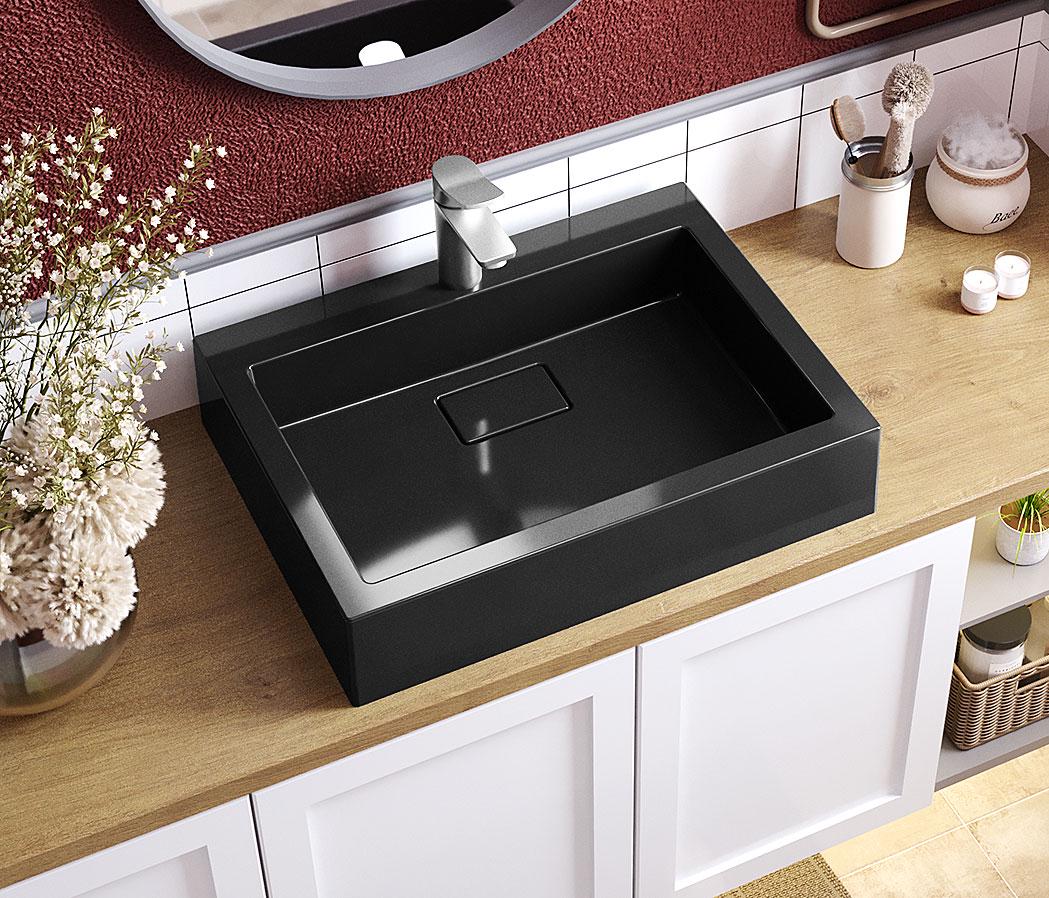 Умывальник накладной Luxor Imperio 60 Black (29903154)