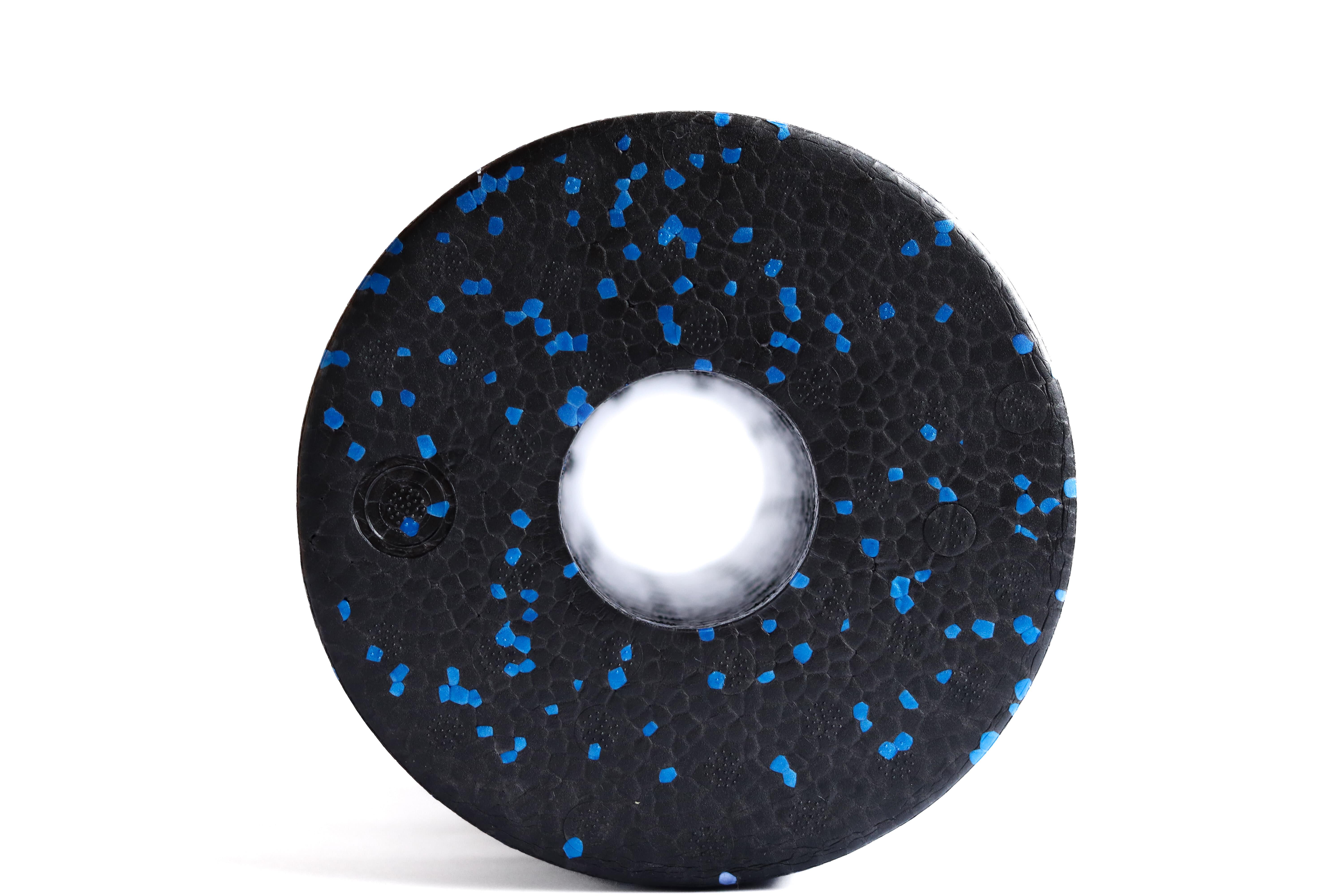 Ролик массажный для спины и тела RollerUA МФР 30х15 см Black/Blue - фото 4