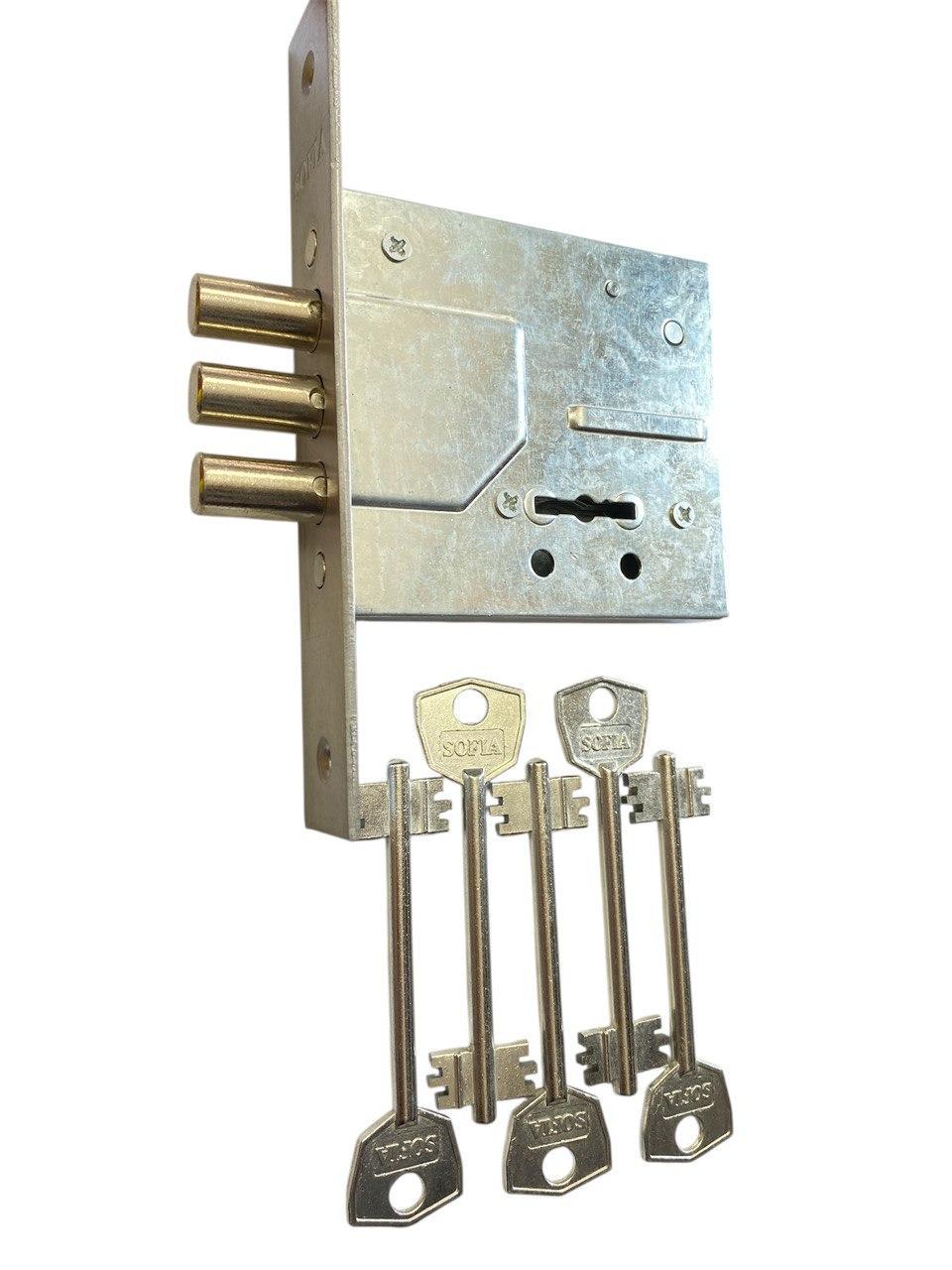 Замок врезной Sofia 10-37 1082 5 ключей