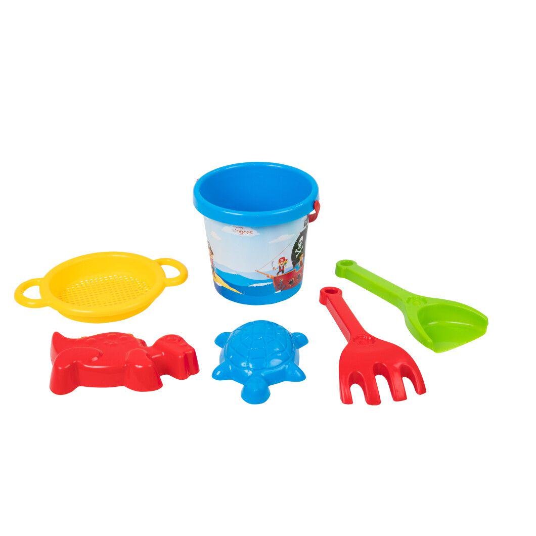Набор для песка Tigres 6 элементов с термонаклейкой Синий Набор для песка Tigres 6 элементов с термонаклейкой Синий