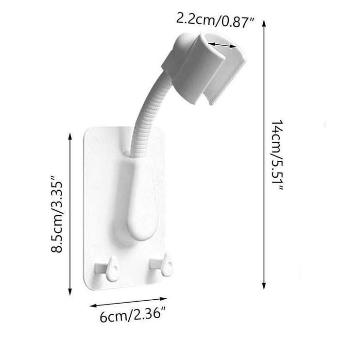 Держатель для душа Shower holder с поворотным механизмом и крючком - фото 2