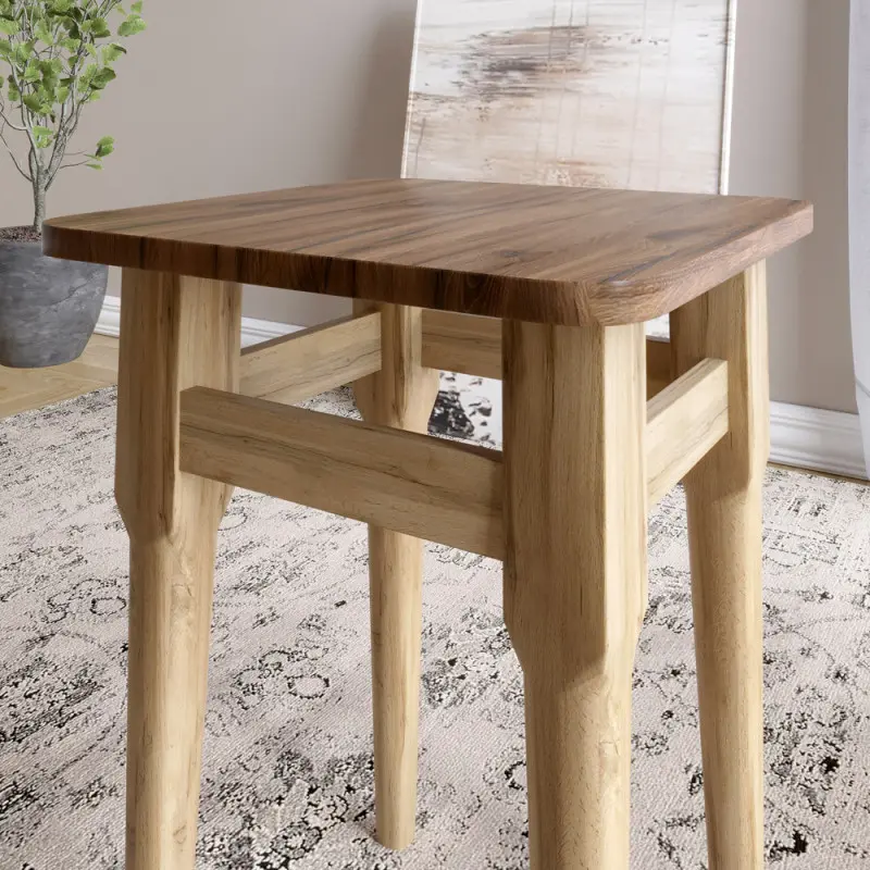 Комплект табуретов на кухню Lion Majami крайка ПВХ 2 мм 2 шт. Антрацит (Lion-041260) - фото 3