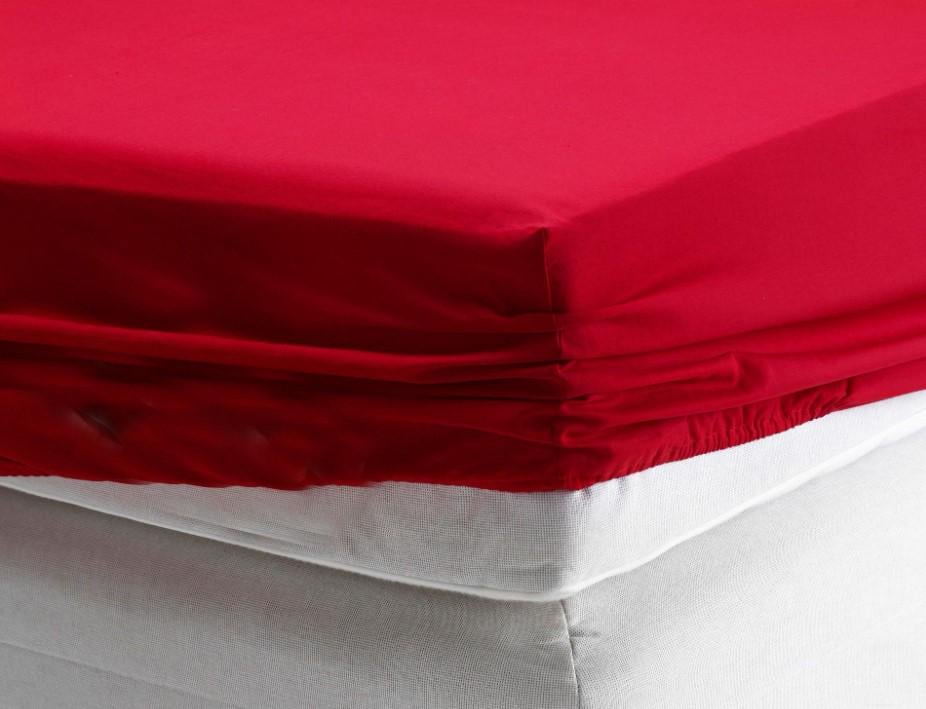 Простынь на резинке МІ0004 160х190х20 Красный (145232)