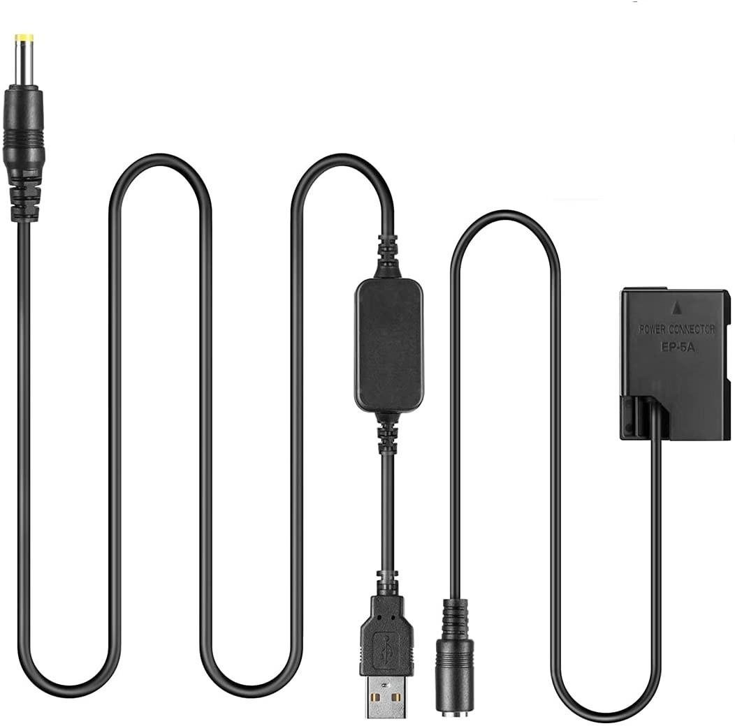 Адаптер питания USB EP-5A для Nikon D3100/D3200/D3300/D3400/D3500/D5100/D5200/D5300/D5500/D5600 (1461046964) - фото 1 Адаптер питания USB EP-5A для Nikon D3100/D3200/D3300/D3400/D3500/D5100/D5200/D5300/D5500/D5600 (1461046964) - фото 1