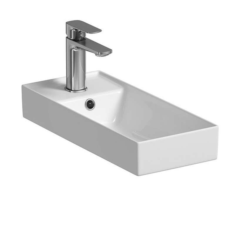 Умывальник накладной Cersanit Larga 500х220 прямоугольный, белый (CCWF1008671603)
