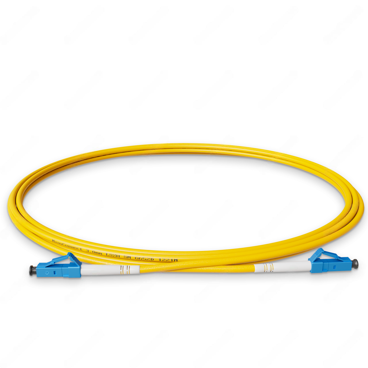 Патч-корд оптический LC/UPC-LC/UPC LSZH Singlemode G.652.D SM Simplex 3 мм 2 м Желтый (2563285641)