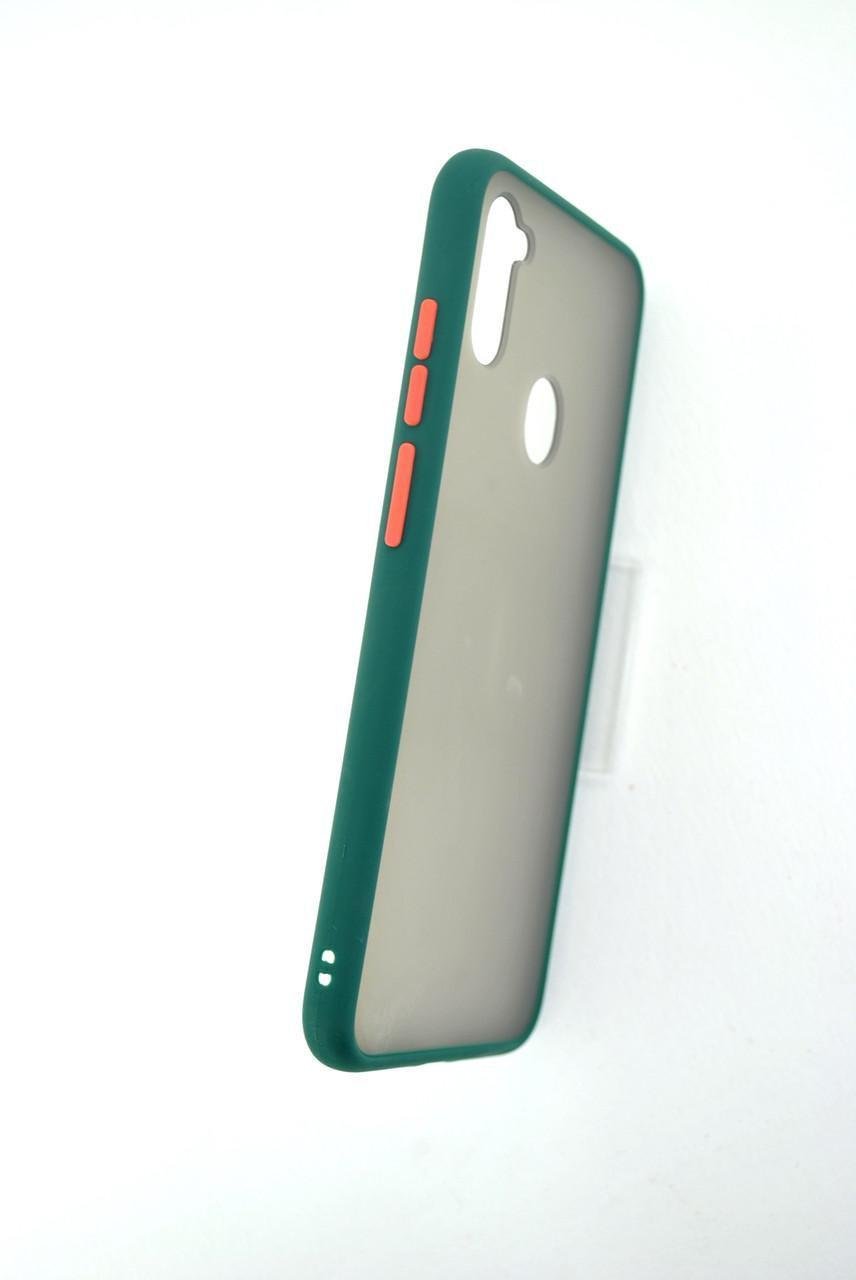 Чехол для телефона Samsung A02s/A025 Silicone Gingle Matte Dark green/orange