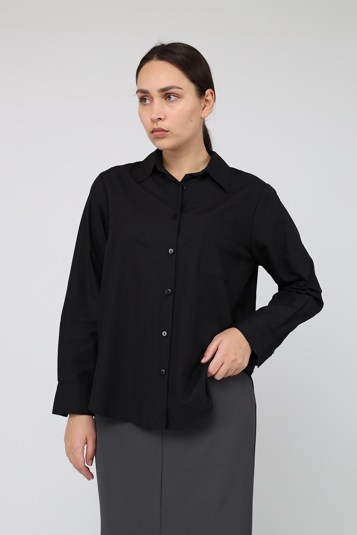 Рубашка женская с длинным рукавом Yuki ЦБ-00287021 р. 48 Черный (35964912) Рубашка женская с длинным рукавом Yuki ЦБ-00287021 р. 48 Черный (35964912)