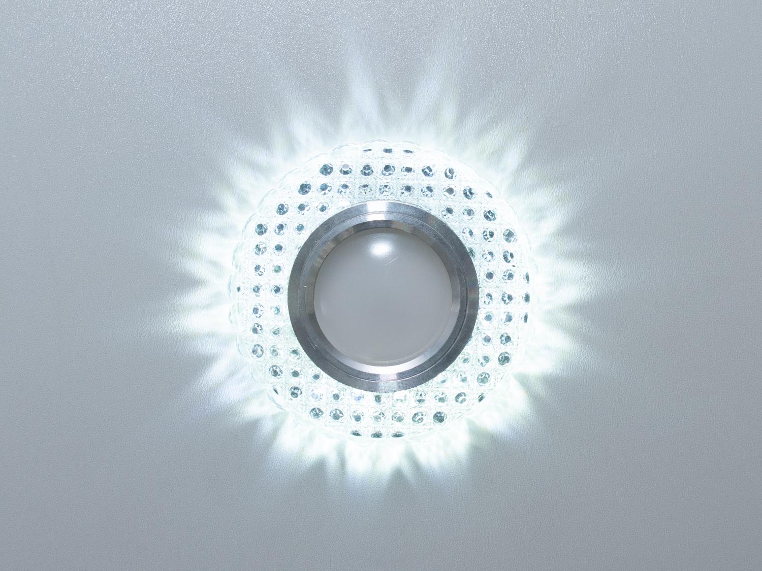 Светильник со встроенной светодиодной подсветкой (7060WH+LED)