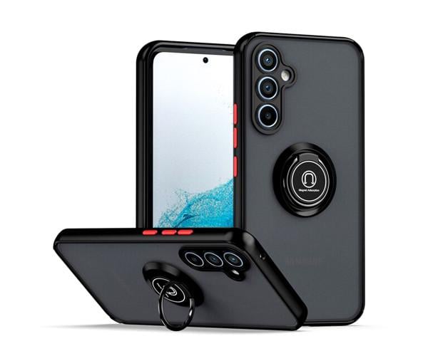 Чехол-накладка TPU Color Matte Ring для Samsung Galaxy A54 Чёрно-Красный Чехол-накладка TPU Color Matte Ring для Samsung Galaxy A54 Чёрно-Красный