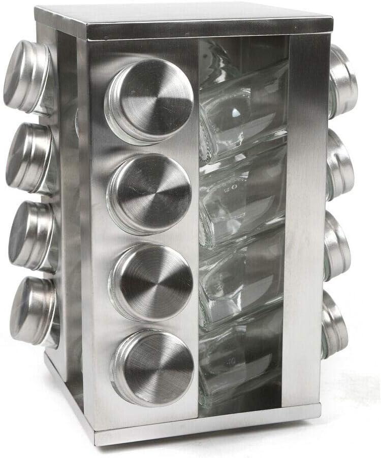 Набор для специй квадратная подставка BN-139 13 пр. Серебряный