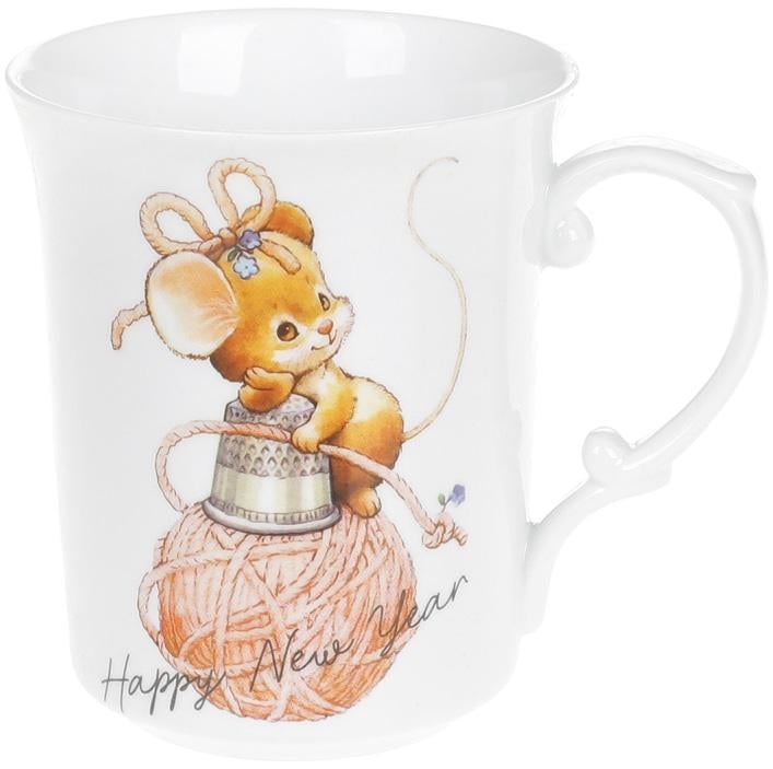 Кружка фарфоровая Мышка-швея 500 мл (BD-498-234)