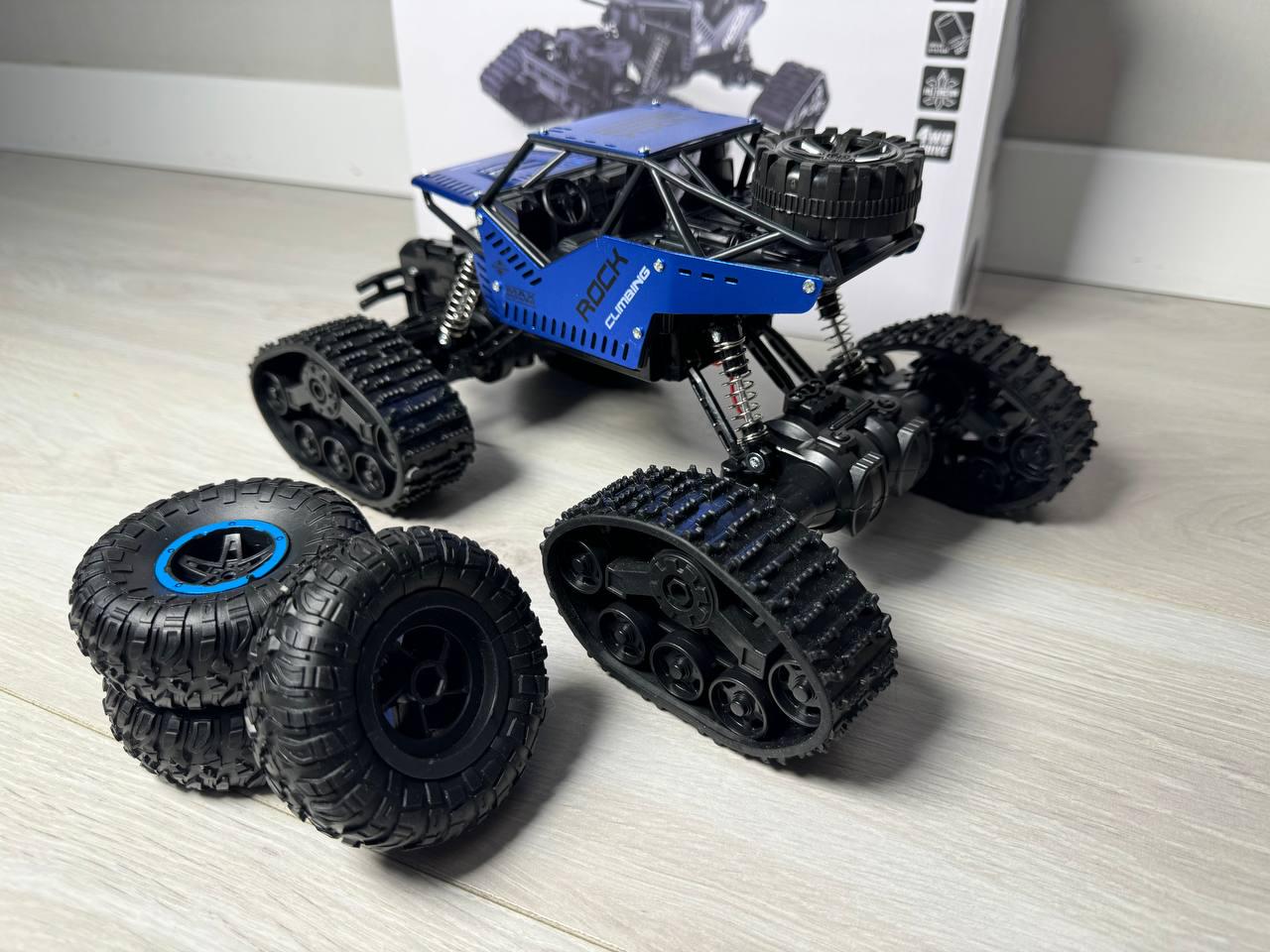 Всюдихід YTRC на радіокеруванні 2в1 на гусеницях та колесах Blue - фото 2 Всюдихід YTRC на радіокеруванні 2в1 на гусеницях та колесах Blue - фото 2