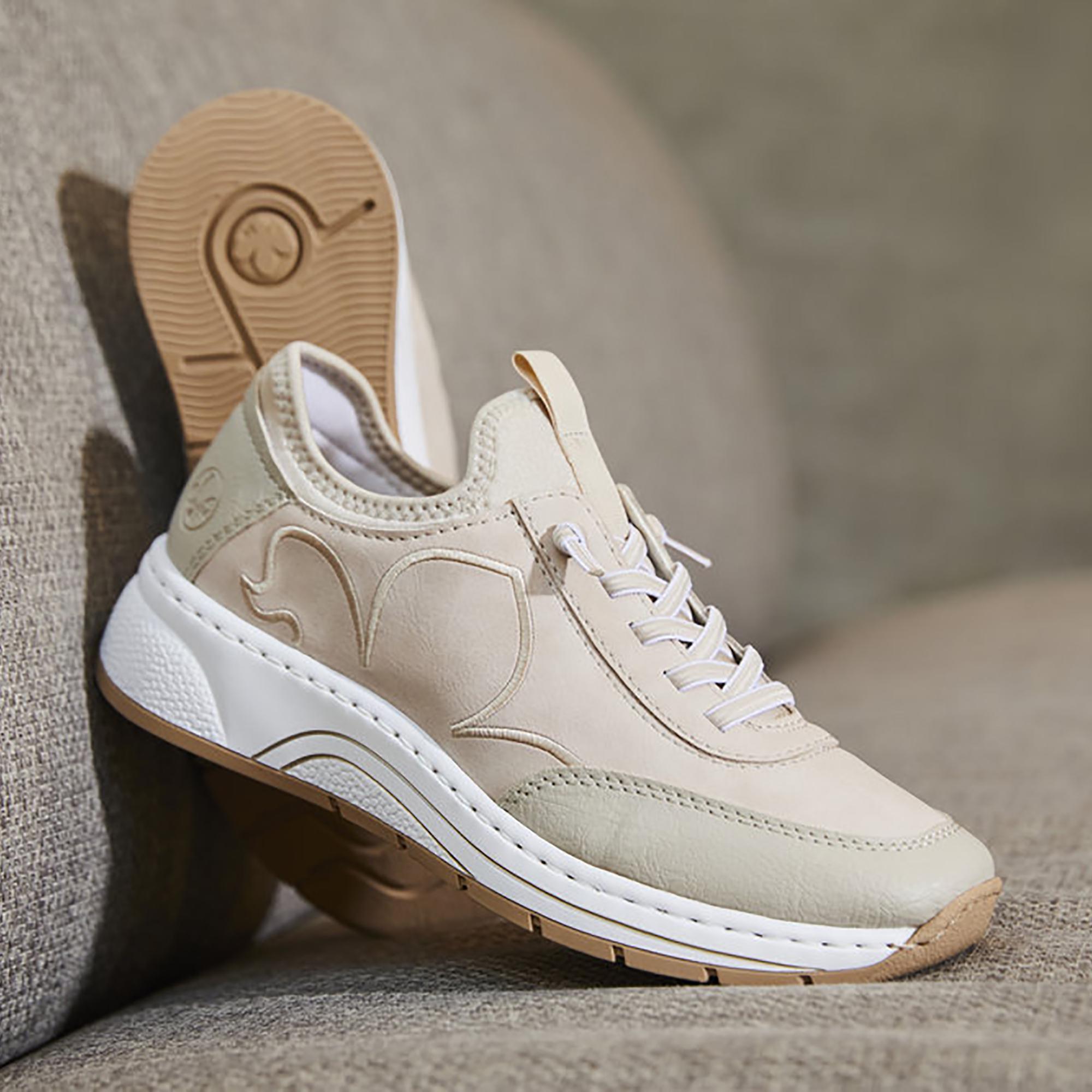 Кроссовки осенние женские RIEKER р. 37 Бежевый (035539-37) - фото 13