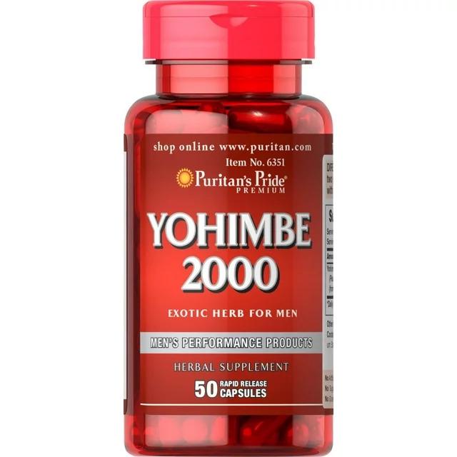 Витамин Йохимбе Puritan's Pride Yohimbe 2000 mg 50 капс.