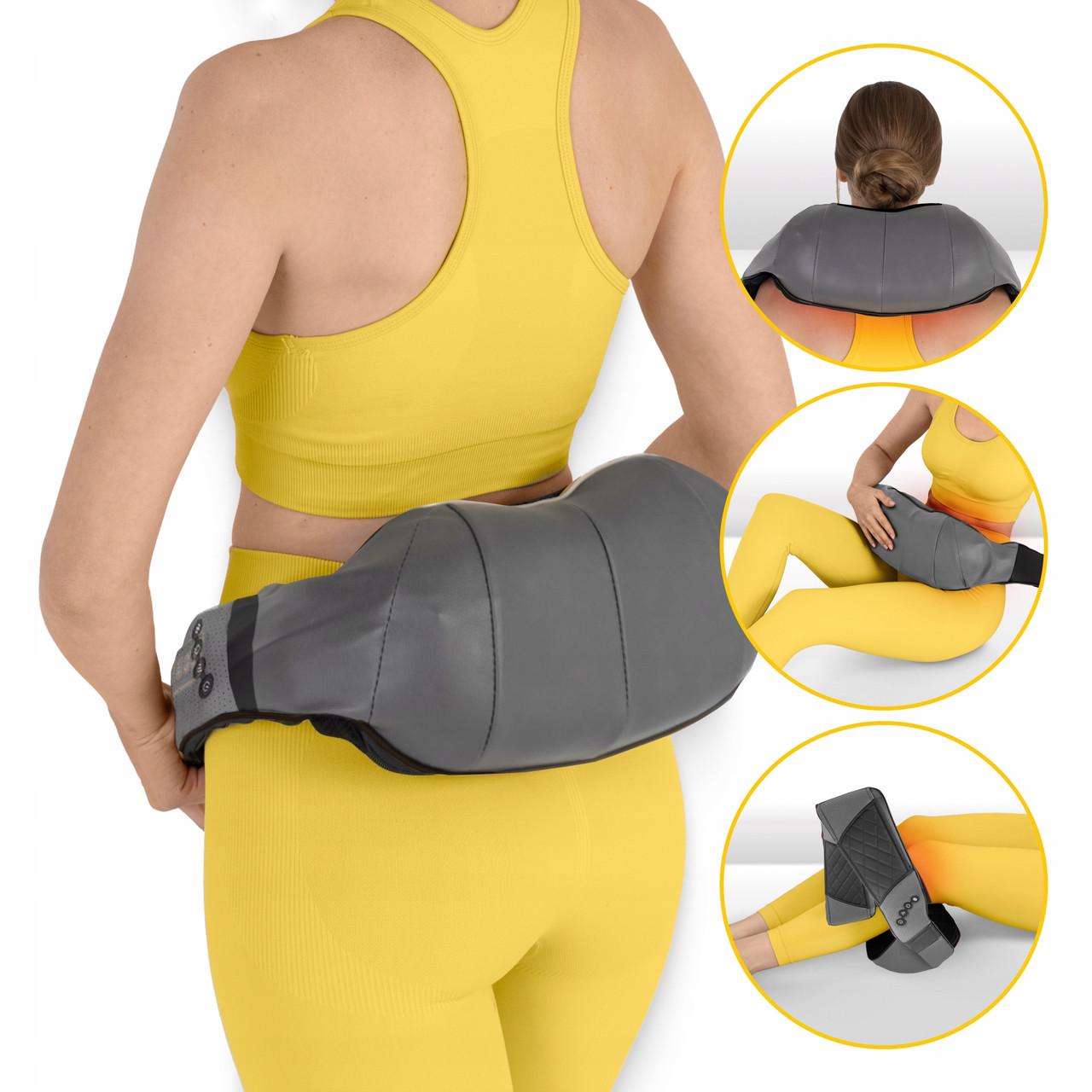 Накидка-масажер 4fizjo Shiatsu Luxury+ для шиї та спини Grey (P-5907739319104) - фото 3