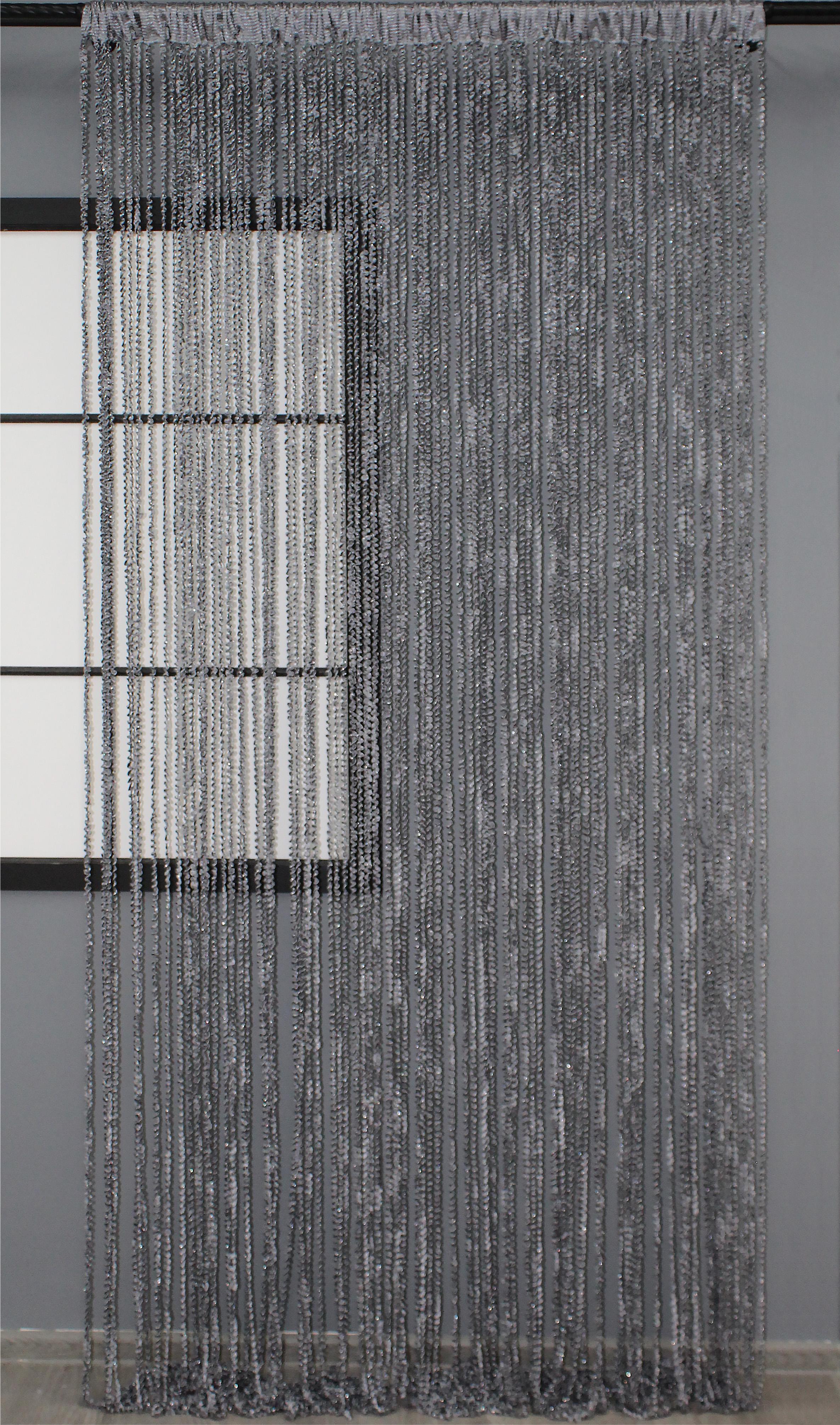 Шторы-нити спираль с люрексом 300х300 см Темно-серый (61-025) - фото 2 Шторы-нити спираль с люрексом 300х300 см Темно-серый (61-025) - фото 2