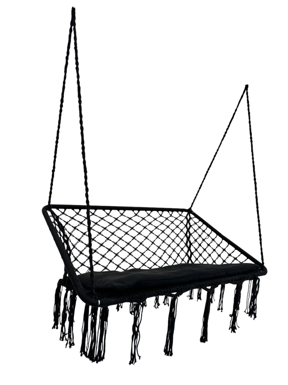 Качели WCG с подушкой двухместная 120 см Черный (QNSW09BL) - фото 6 Качели WCG с подушкой двухместная 120 см Черный (QNSW09BL) - фото 6