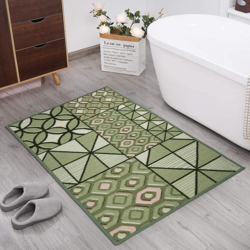 Килимок для ванної кімнати Taba 331В 80х150 см Оливковий