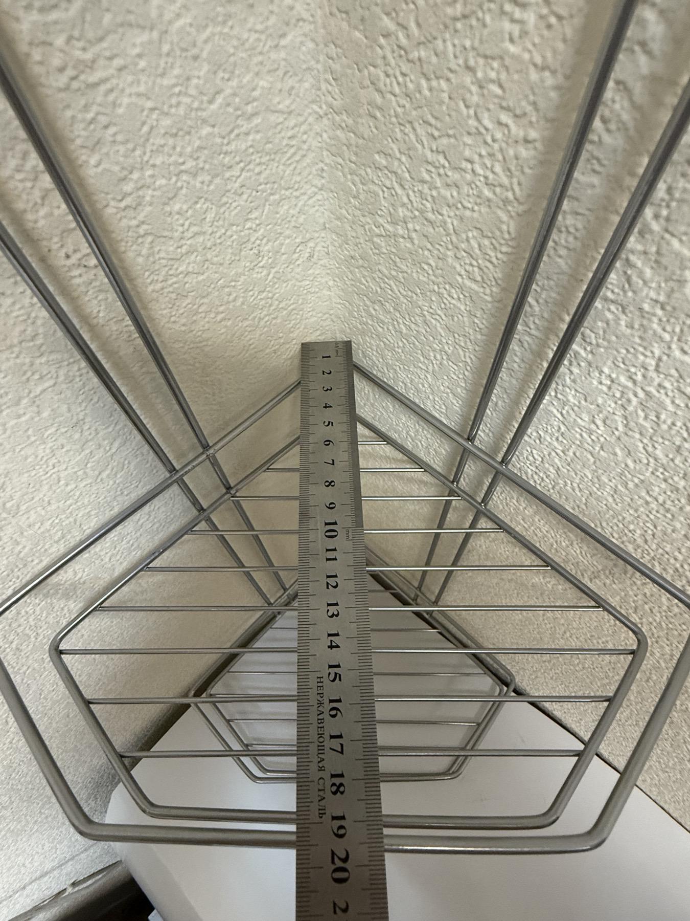 Полка угловая MOBILITY 3-х ярусная для ванной комнаты металлическая 57х20х20х27 см Металлик (26650306) - фото 6 Полка угловая MOBILITY 3-х ярусная для ванной комнаты металлическая 57х20х20х27 см Металлик (26650306) - фото 6