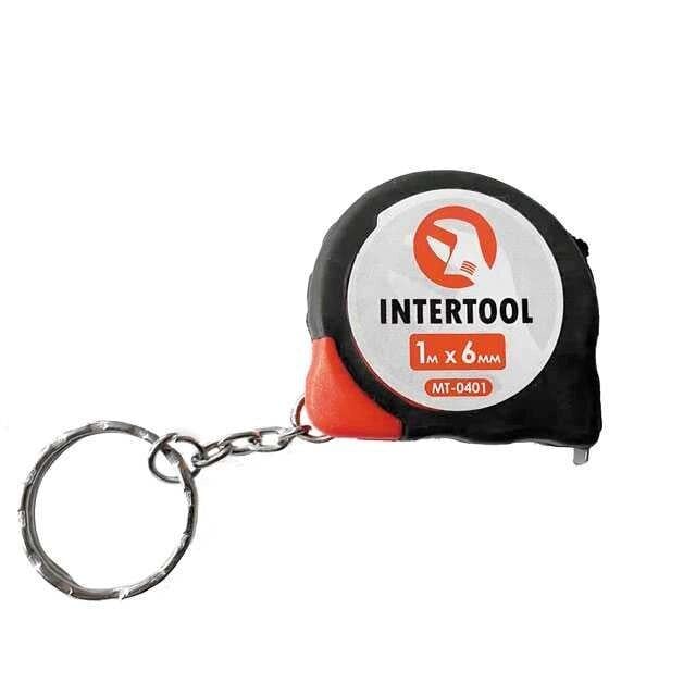 Рулетка Intertool MT-0401 з фіксатором 1 м 6 мм