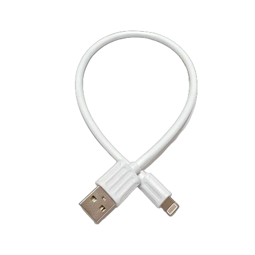 Кабель Kingda S0730 для Power Bank USB AM-Lightning M 2,4 А 0,2 м Белый (561877)