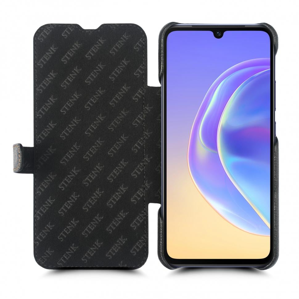 Чехол книжка Stenk Premium для Vivo V21 Черный (69188)