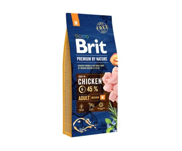 ᐉ Корм сухой для собак средних пород Brit Premium Medium Chicken с ...