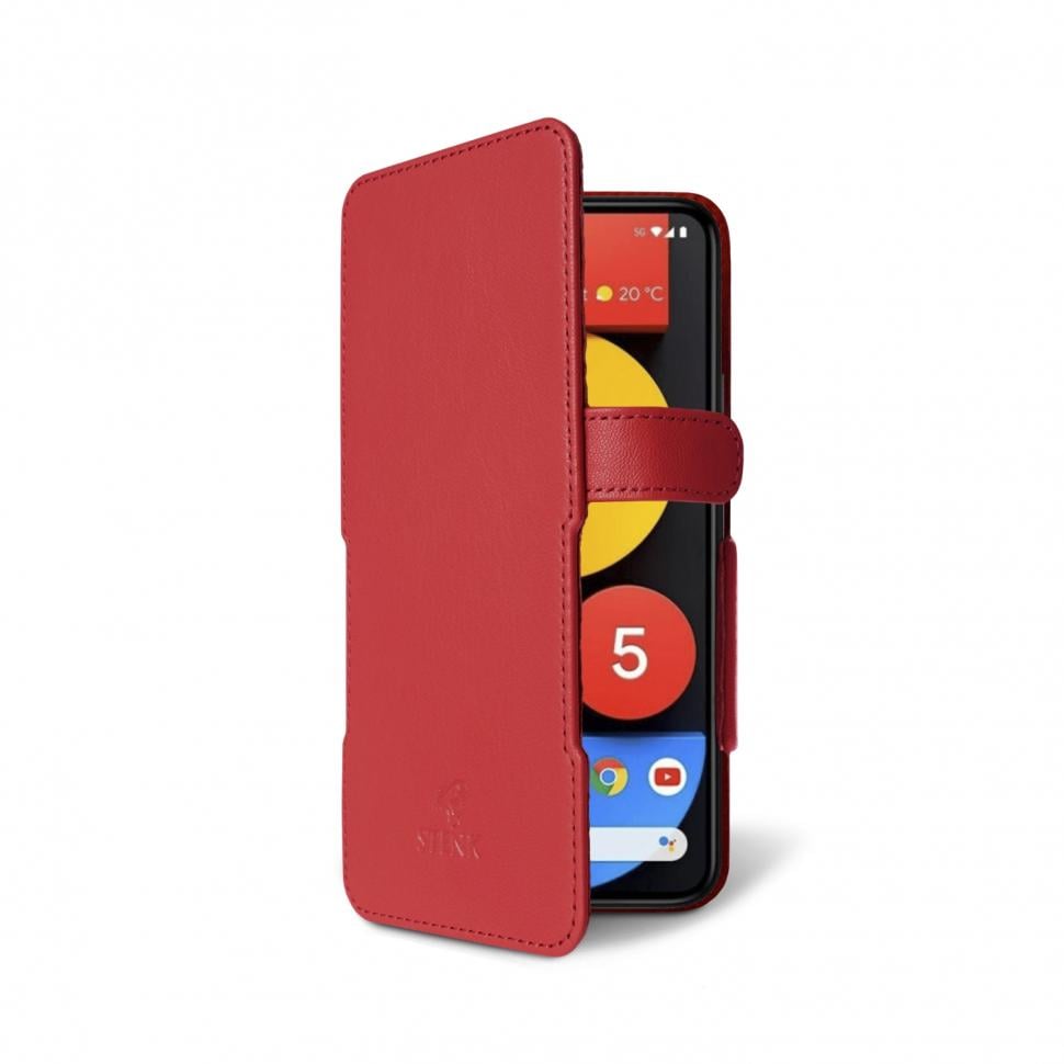 Чехол книжка Stenk Prime для Google Pixel 5 Красный (68085)