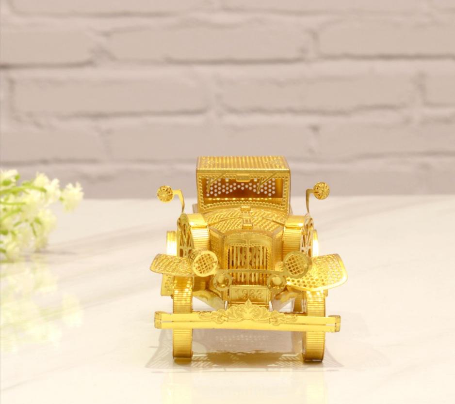 Конструктор Piececool Classic car gold version P042-G колекційна модель - фото 3 Конструктор Piececool Classic car gold version P042-G колекційна модель - фото 3