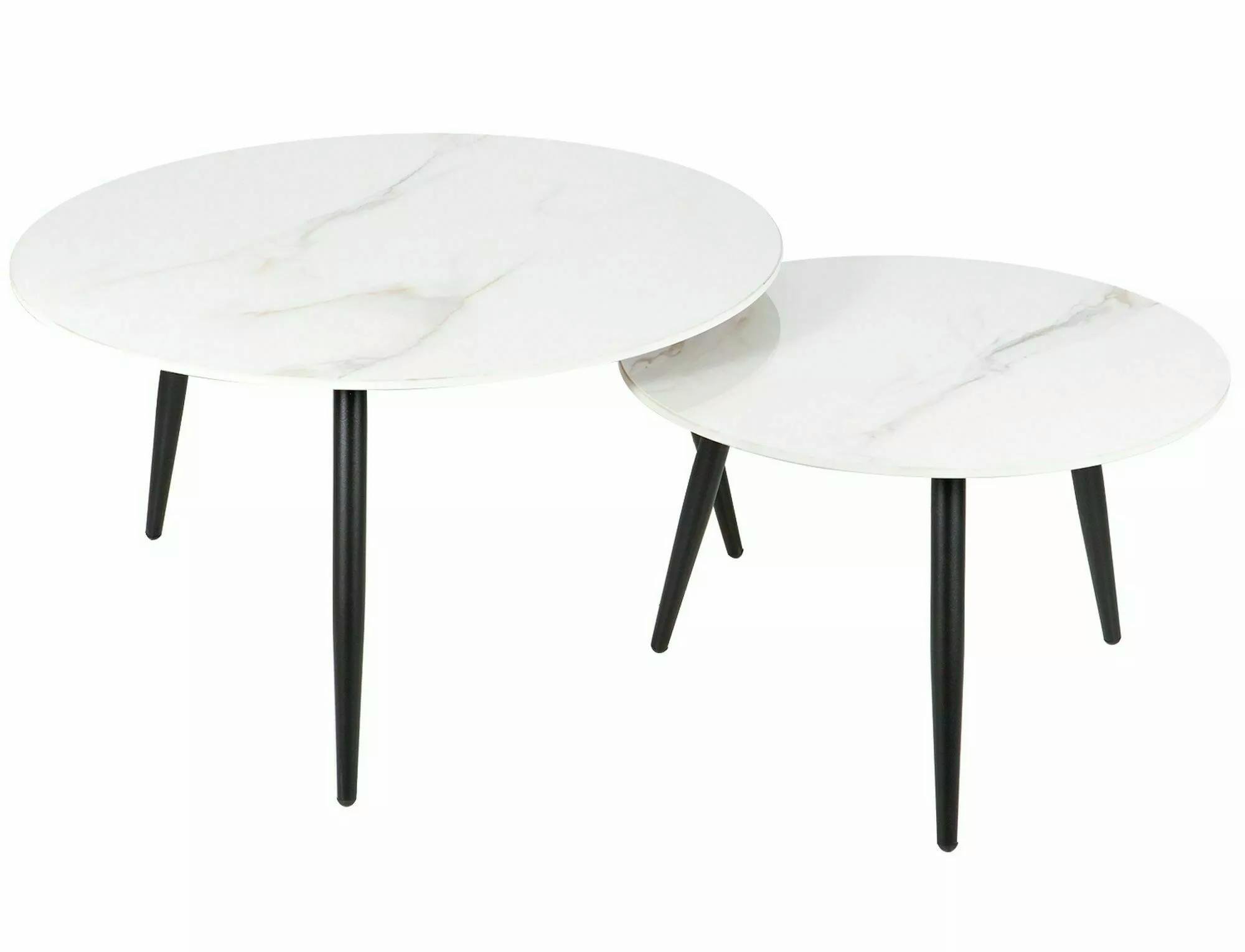 Журнальный столик Signal KORA D комплект 80/60 см Черный матовый/Белый (KORADBC) - фото 7 Журнальный столик Signal KORA D комплект 80/60 см Черный матовый/Белый (KORADBC) - фото 7