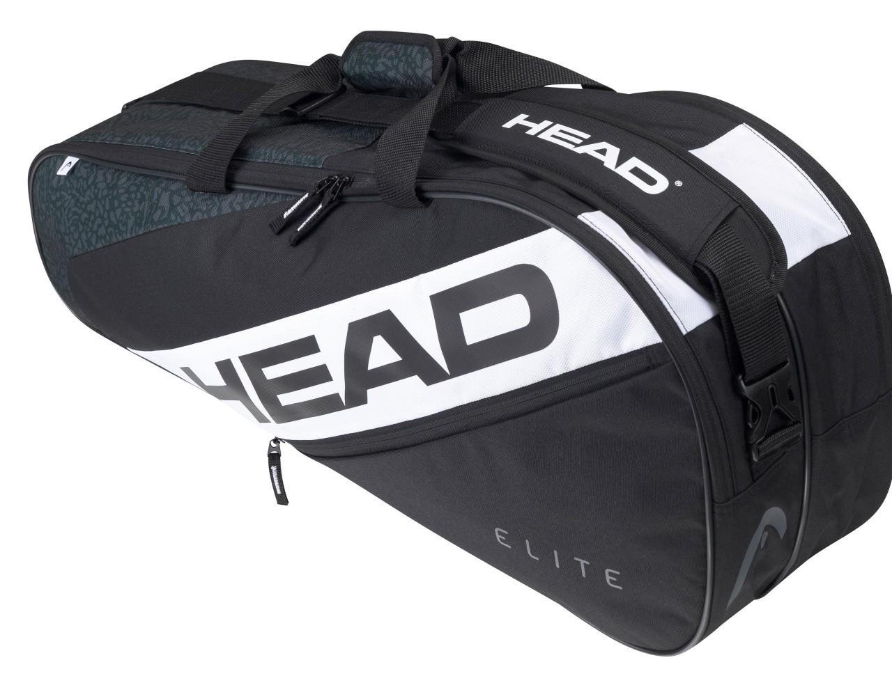 Тенісний чохол Head Elite 6R COMBI BKWH Чорний/Білий (283-642BKWH)