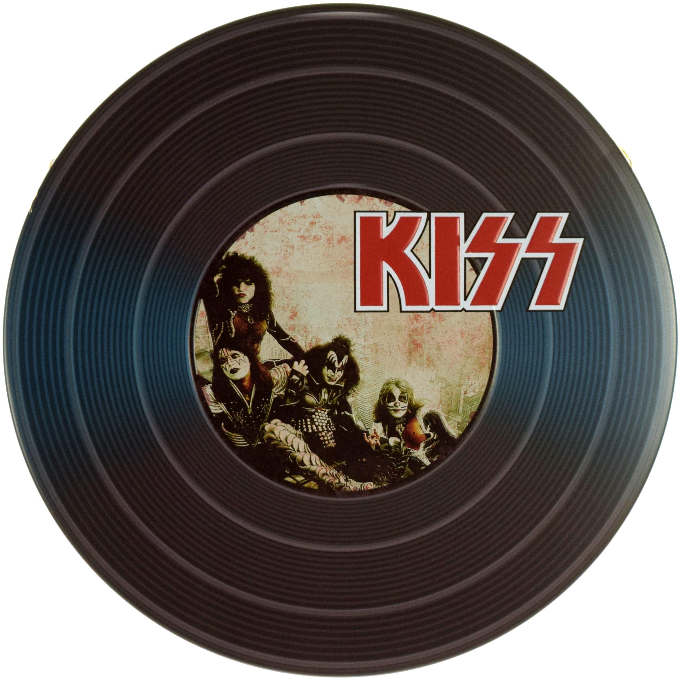 Табличка металлическая Kiss Vinyl Look круглая 30 см