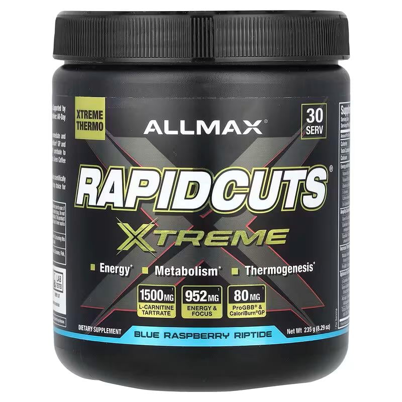 Жиросжигатель AllMax Rapidcuts Xtreme Blue Raspberry Riptide 235 г